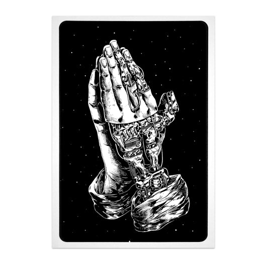 Estampa de las Santísimas Manos en Plegaria - SILKSCREEN (2012)