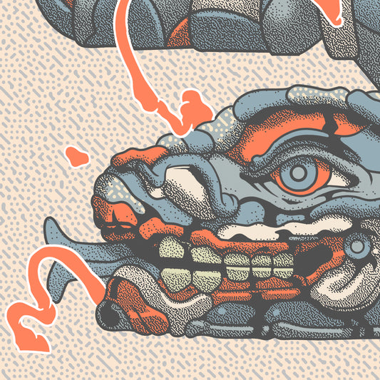 SS - JAP-IZT ( SILKSCREEN ) (GREY-ORANGE)