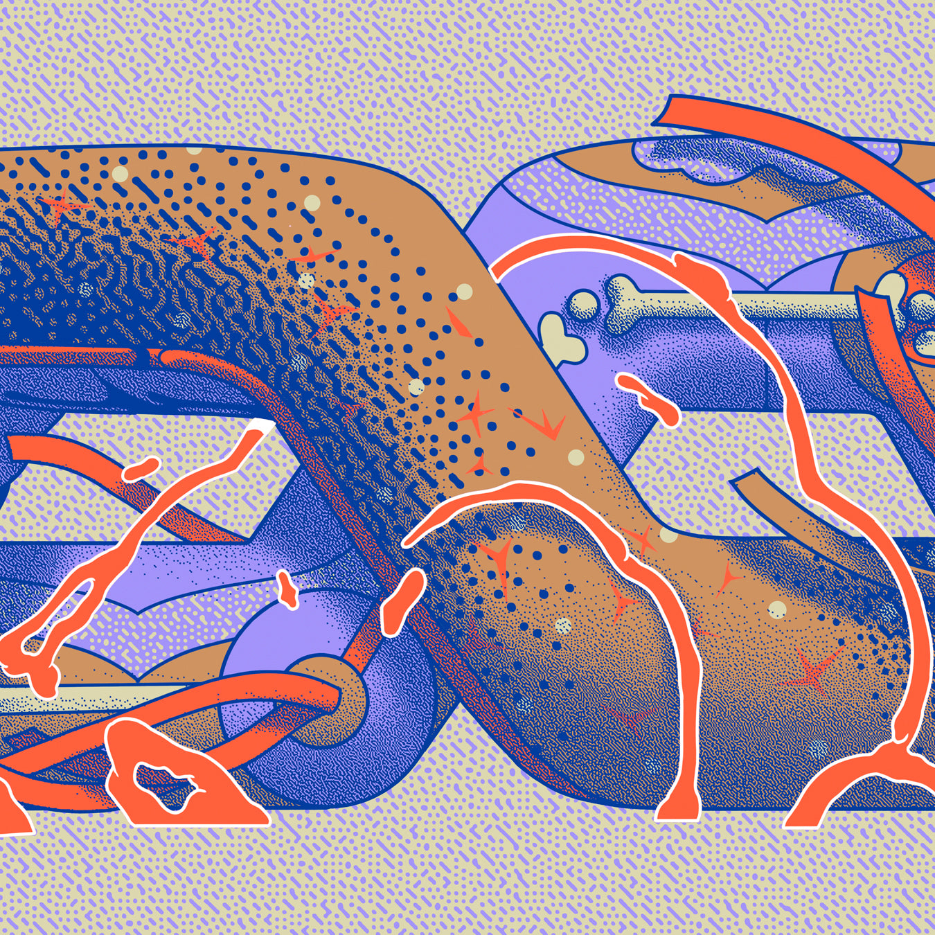 SS - JAP-IZT ( SILKSCREEN ) (PURPLE-RED)