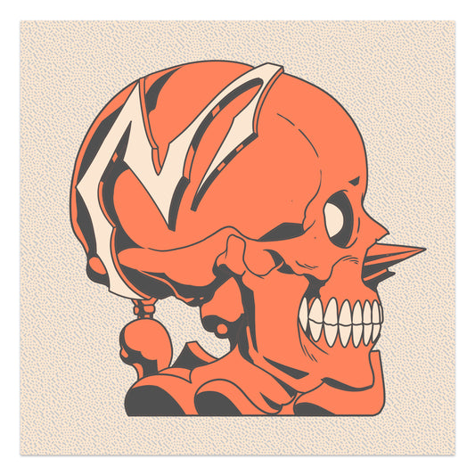 SS - SKULLS - JAP-IZT ( SILKSCREEN 4 PIECES ) (GREY-ORANGE)